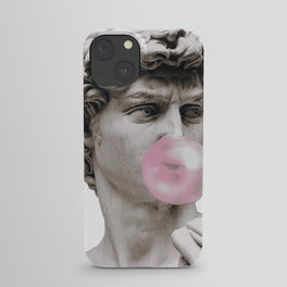 David with bubble gum iPhone Case