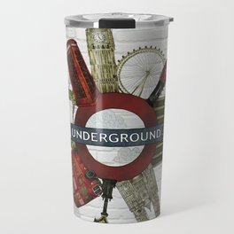 Around London digital illustration Travel Mug