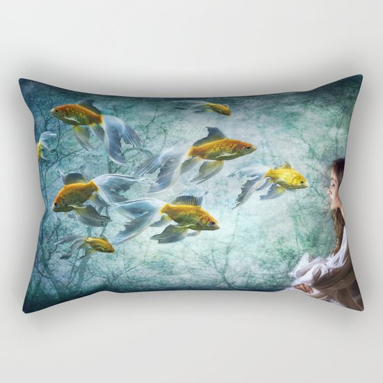 Ocean Deep Dreaming Rectangular Pillow