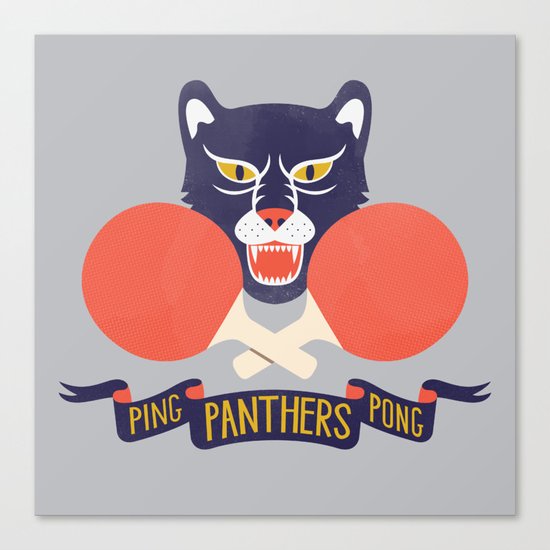 Ping Pong Panthers Canvas Print