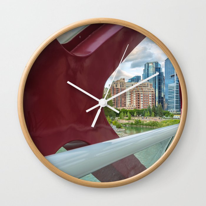 Calgary thru Bridge Wall Clock