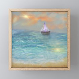 Peaceful Sail  Framed Mini Art Print