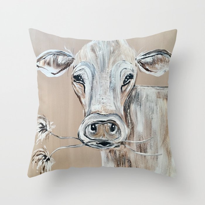 Marge The Cow Throw Pillow By Cortayloo Society6