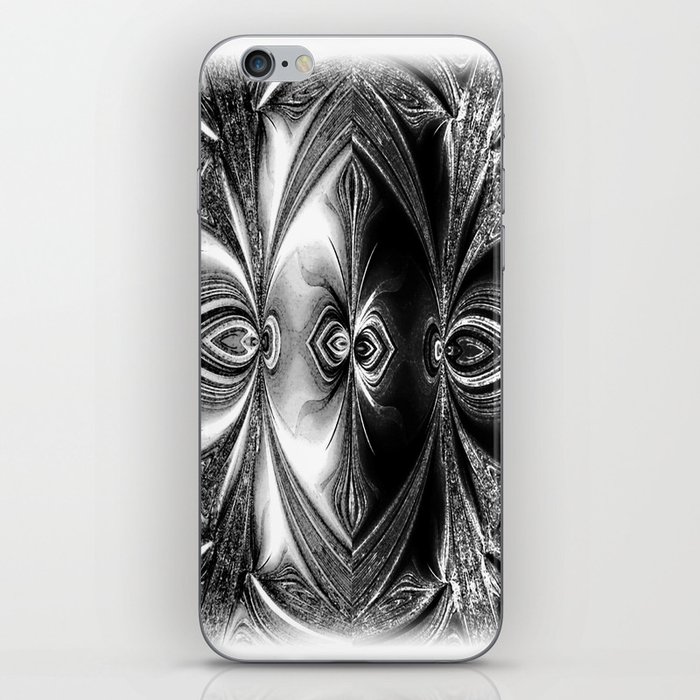 Abstract.White+Black Peacock. iPhone Skin