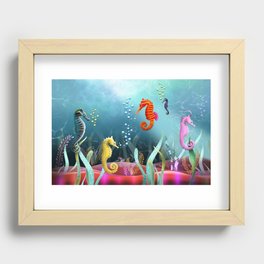 Sea Horse Ranch Recessed Framed Print