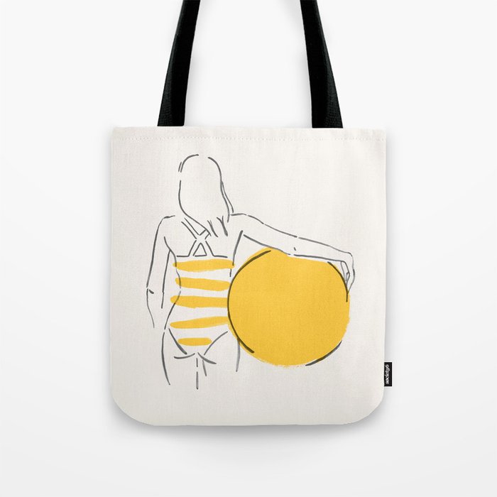 Summer ready - line drawing Tote Bag