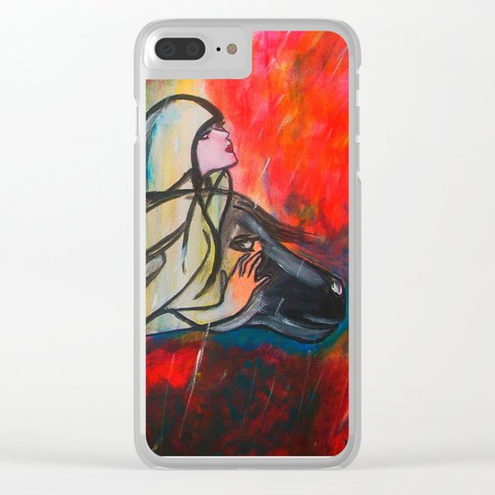 Chasing The Rain Clear iPhone Case
