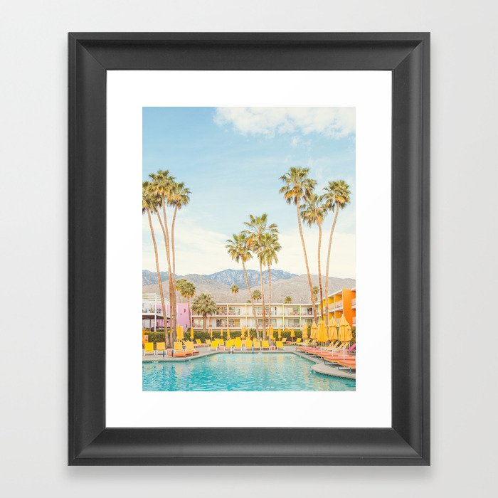 Palm Springs Pool Framed Art Print