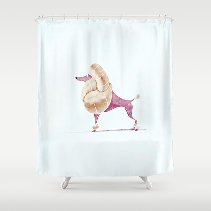 Poodle Shower Curtain By Saeiarts Society6