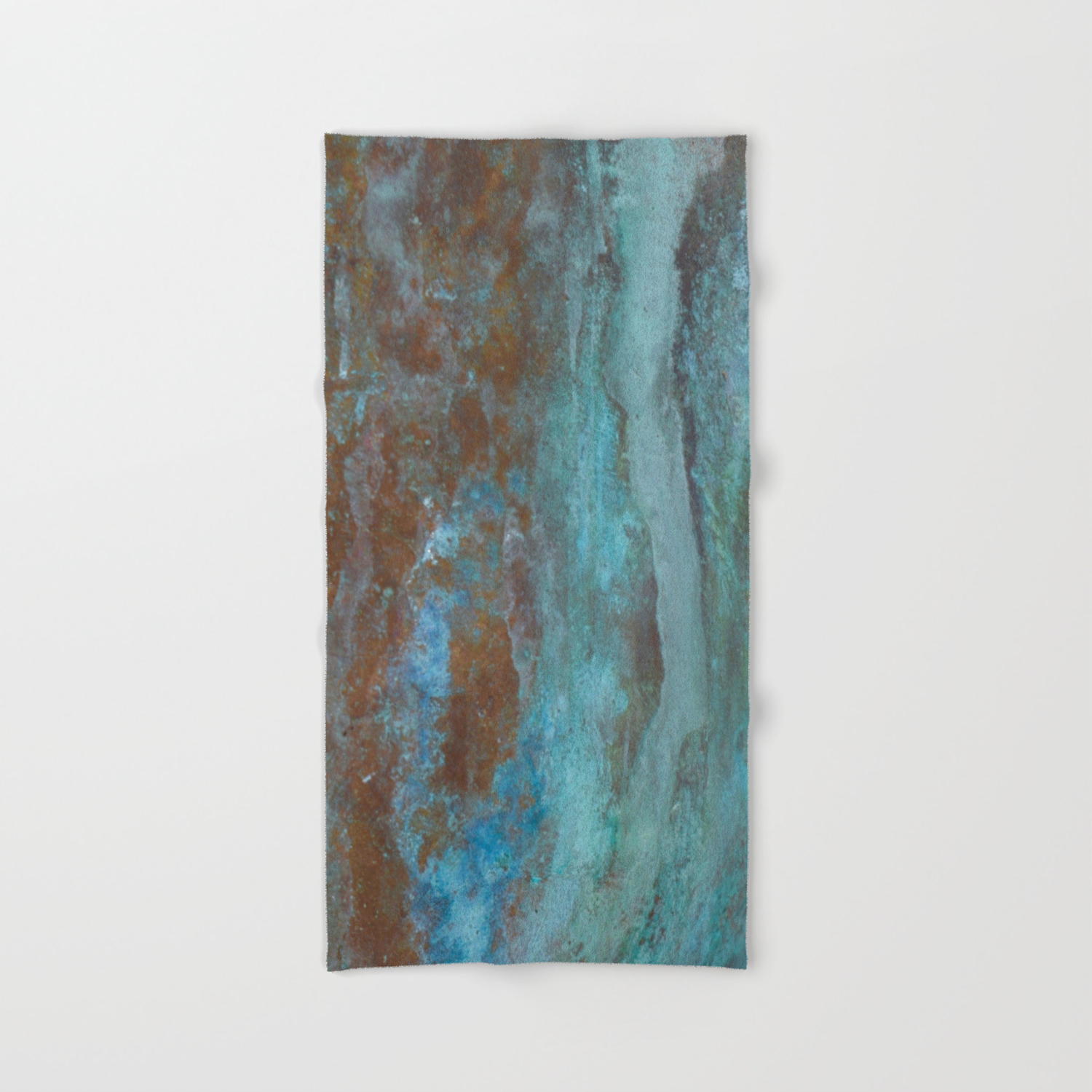 Patina Bronze Rustic Decor Hand Bath Towel By Casaderustico