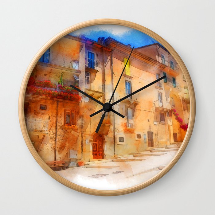 Scanno, Italy Wall Clock