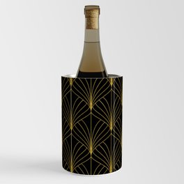 At The Piano Bar... Art Deco Gold Pattern Wine Chiller