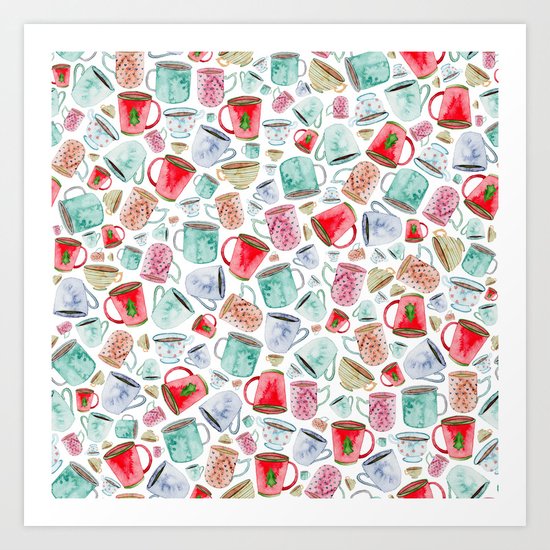 Hot Chocolate, Christmas, Tea, Coffee Art Print