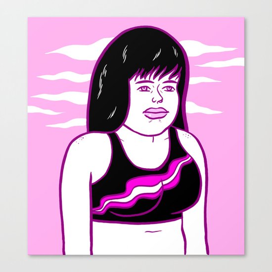 the runner Canvas Print