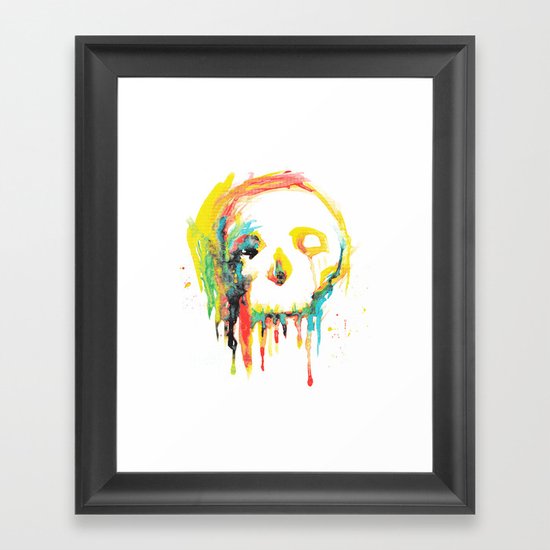 Happy/Grim Framed Art Print
