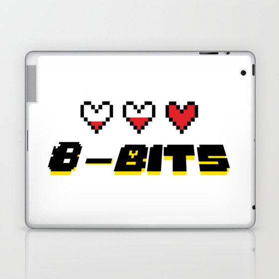 Retro 8-Bit Logo Laptop & iPad Skin