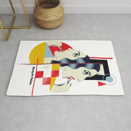 Famous people in a bauhaus style - Rossy de Palma Rug
