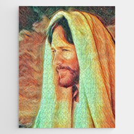 Jesus the peace keeper spreading love and light  Jigsaw Puzzle