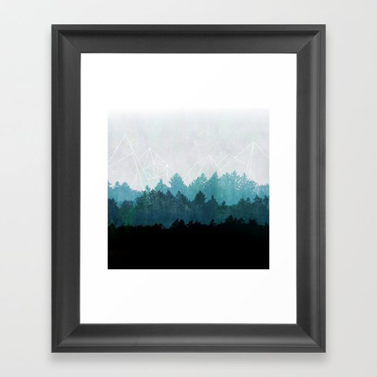 Woods Abstract Framed Art Print