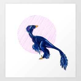Inktober  - Microraptor Art Print