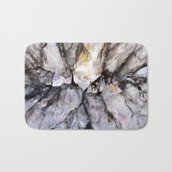 Crystal texture Bath Mat