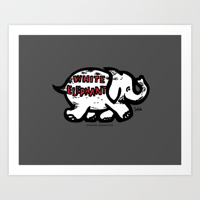 The White Elephant, Spokane, WA Art Print