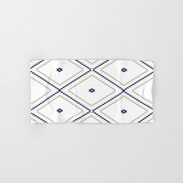 Southwestern Geometric - Tan Navy White Hand & Bath Towel