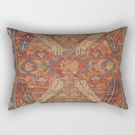 Antique Persian Rug Vintage Oriental Carpet Print Rectangular Pillow