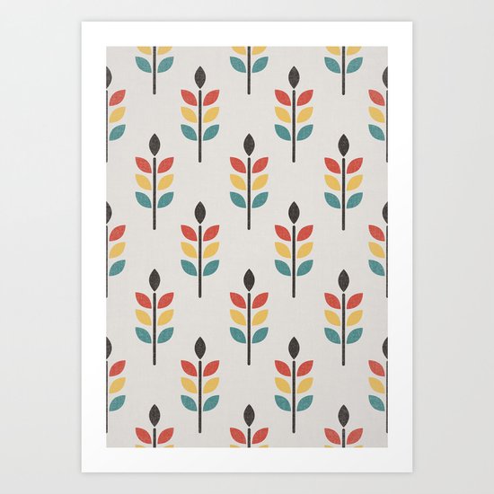 Leaf Pattern Art Print
