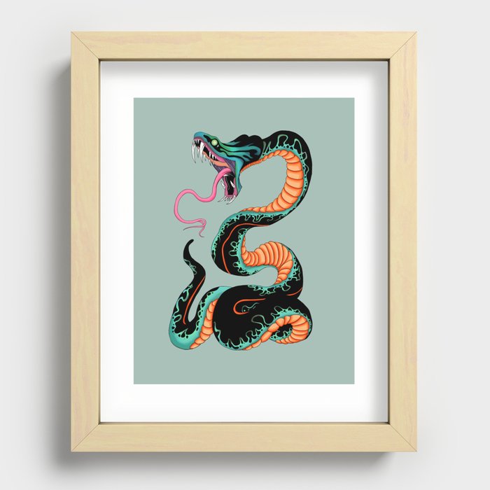 Hannah's Snake Recessed Framed Print