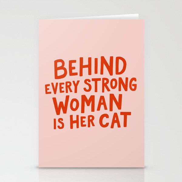 Behind Every Strong Woman Stationery Cards