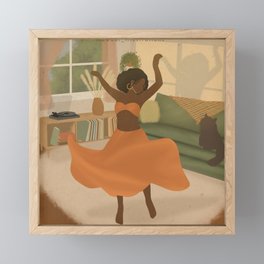 Dance party Framed Mini Art Print