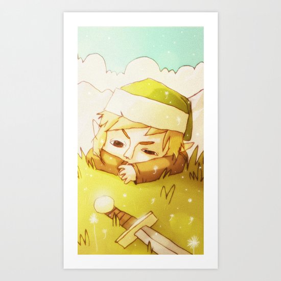 Melancolic Link Art Print