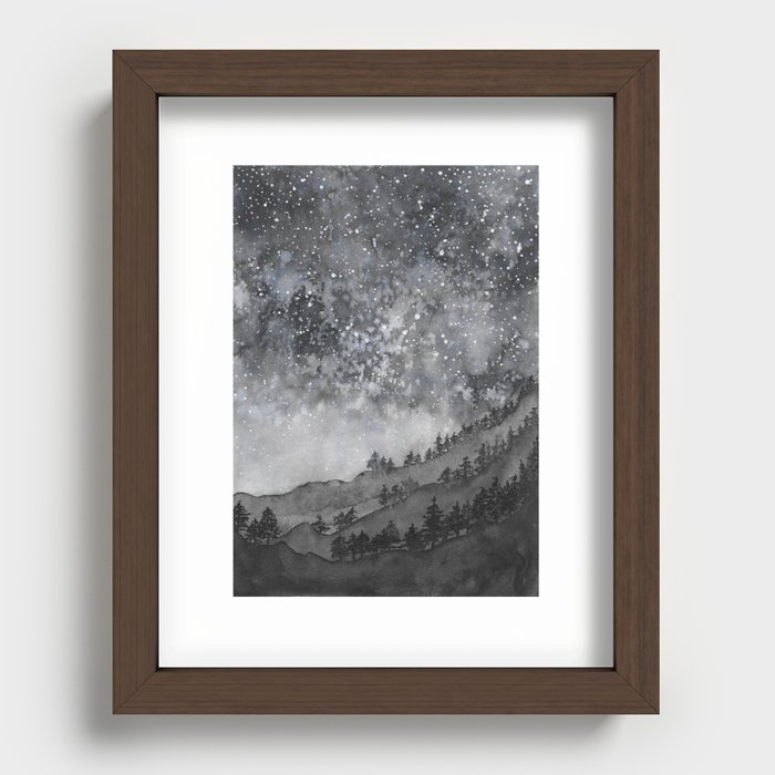 Starry Night Recessed Framed Print