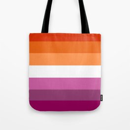 Lesbian Pride Flag Tote Bag