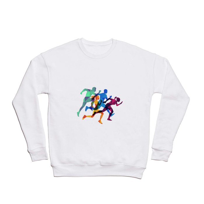 Colored silhouettes runners Crewneck Sweatshirt
