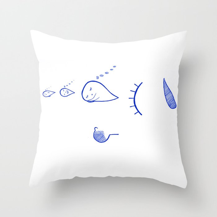 Napping Ghosts Throw Pillow
