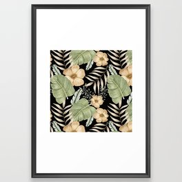 Tropical leaves Framed Art Print