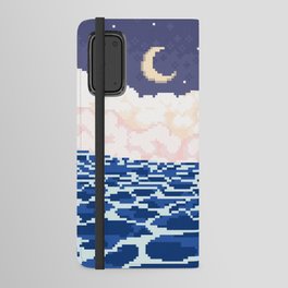 Pixelart Moonlit Oceanscape Android Wallet Case
