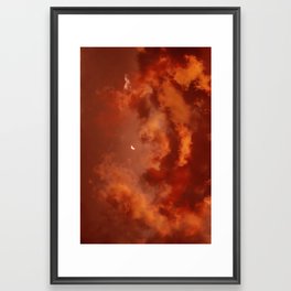 Head in the clouds Framed Art Print