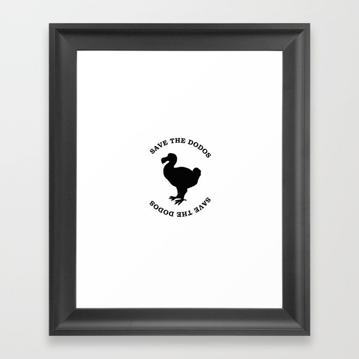 save the dodos Framed Art Print