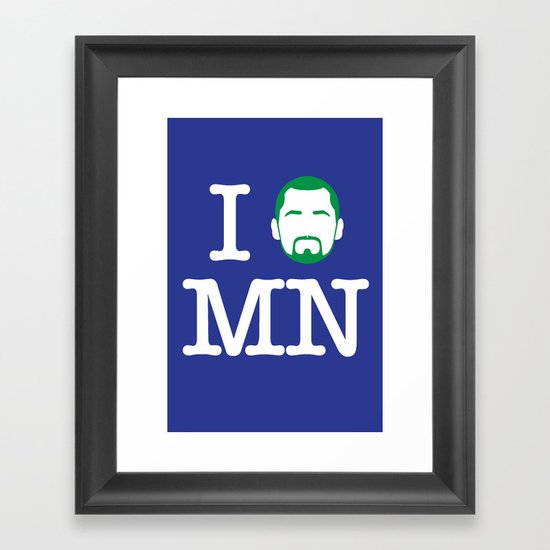 I (Kevin) Love MN! Framed Art Print