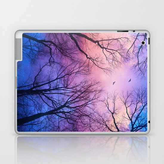 A New Day Will Dawn (Day Tree Silhouettes) Laptop & iPad Skin