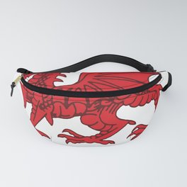 Thou Art Mighty Red Dragon Welsh Rugby Fanny Pack