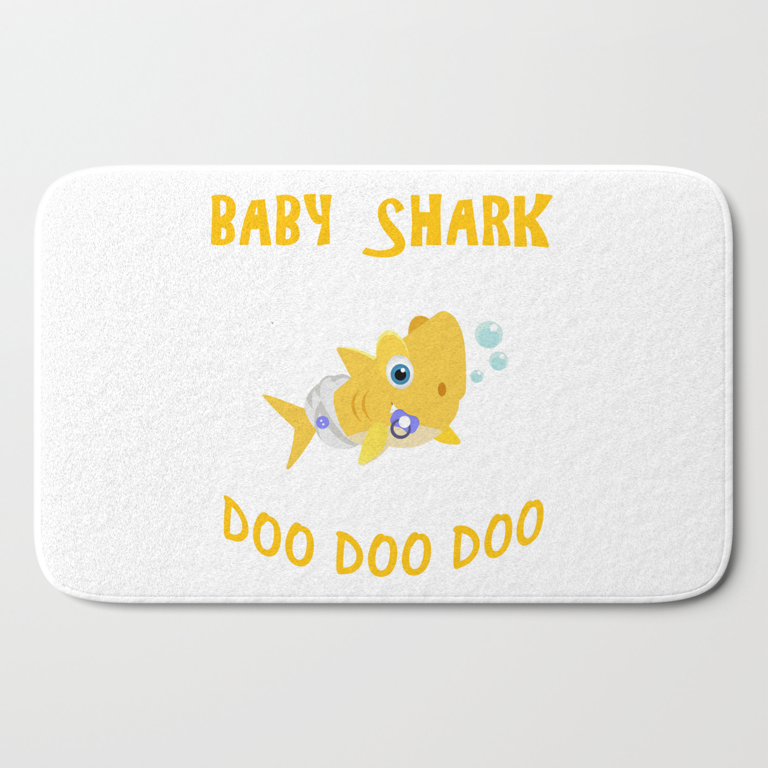 Baby Shark Doo Doo Doo Bath Mat By Polkadotsshop Society6