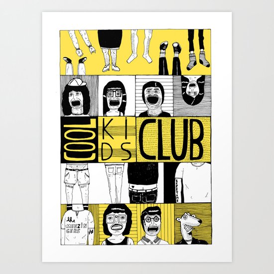 Cool Kids Club Art Print