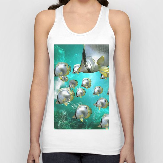 Wonderful butterflyfish Unisex Tank Top