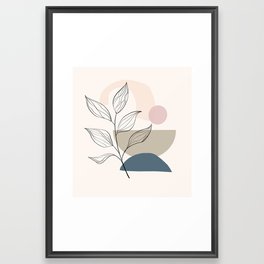 Abstract Organic Botanical Framed Art Print