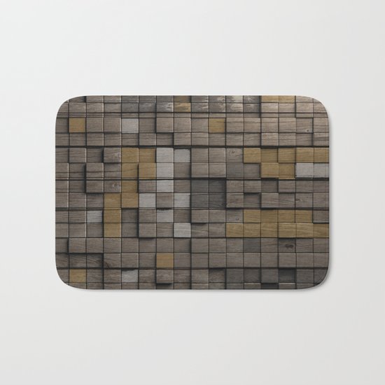 Wood pattern Bath Mat