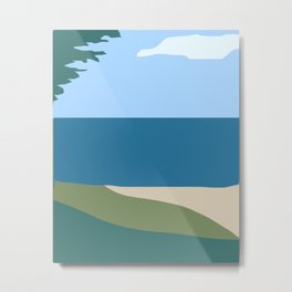 Lake Michigan Metal Print | Puremichigan, Sand, Beach, Teal, Lake, Water, Graphicdesign, Michigan, Lakemichigan, Lakehouse 